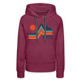 Premium Women's - Idaho Hoodie - burgundy