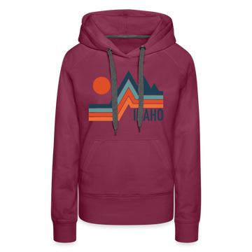 Premium Women's - Idaho Hoodie - burgundy