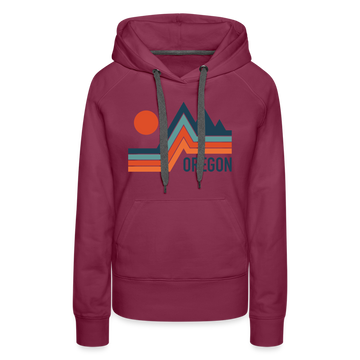 Premium Women's - Oregon Hoodie - burgundy