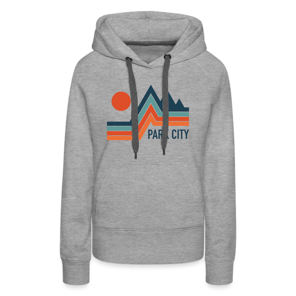 Premium Women's Park City, Utah Hoodie - heather grey