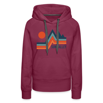 Premium Women's Sun Valley, Idaho Hoodie - burgundy