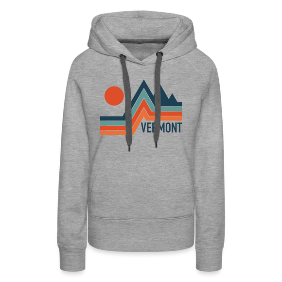 Premium Women's - Vermont Hoodie - heather grey