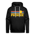 Premium Phoenix, Arizona Hoodie - Retro Sun Premium Men's Phoenix Sweatshirt / Hoodie - black