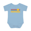 Portland Baby Bodysuit - Retro Sun Portland, Oregon Baby Bodysuit