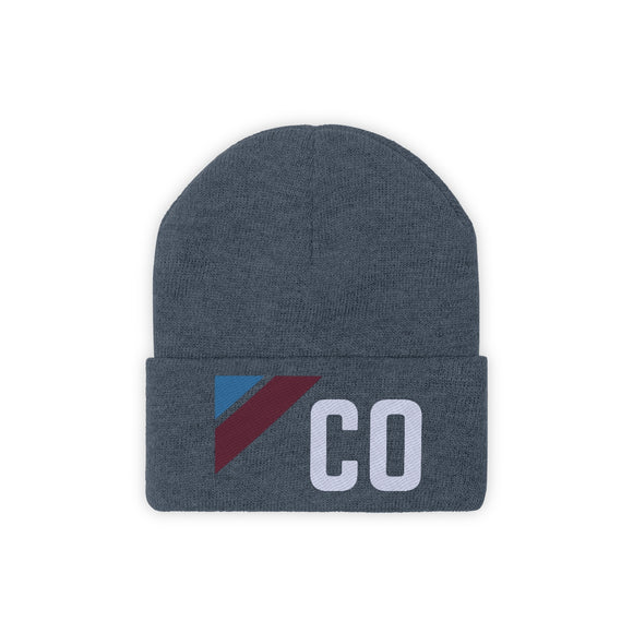 Colorado Beanie - Adult Embroidered Retro Colorado Knit Hat