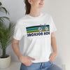 Jackson Hole T-Shirt - Retro Mountain Bike Adult Unisex Jackson Hole, Wyoming T Shirt