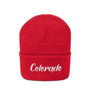 Colorado Beanie - Adult Embroidered Colorado Knit Hat-22