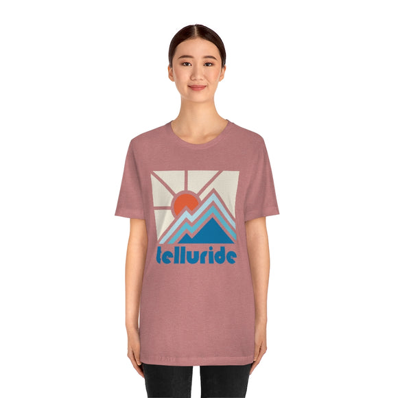 Telluride Shirt, Colorado Retro T-Shirt, Colorful Colorado tee, Telluride Mountain Shirt