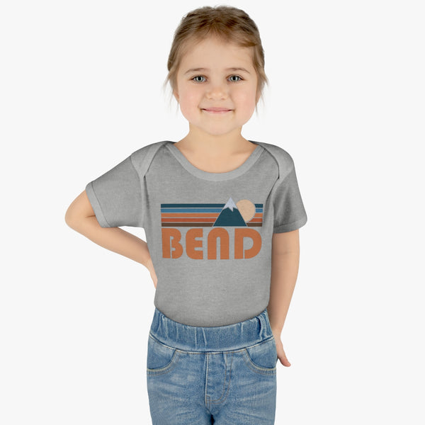 Bend Baby Bodysuit - Retro Mountain Bend, Oregon Baby Bodysuit
