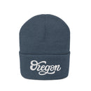 Oregon Beanie - Adult Hand Lettered Embroidered Oregon Knit Hat-22
