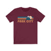 Park City, Utah T-Shirt - Retro Mountain Adult Unisex Park City T Shirt