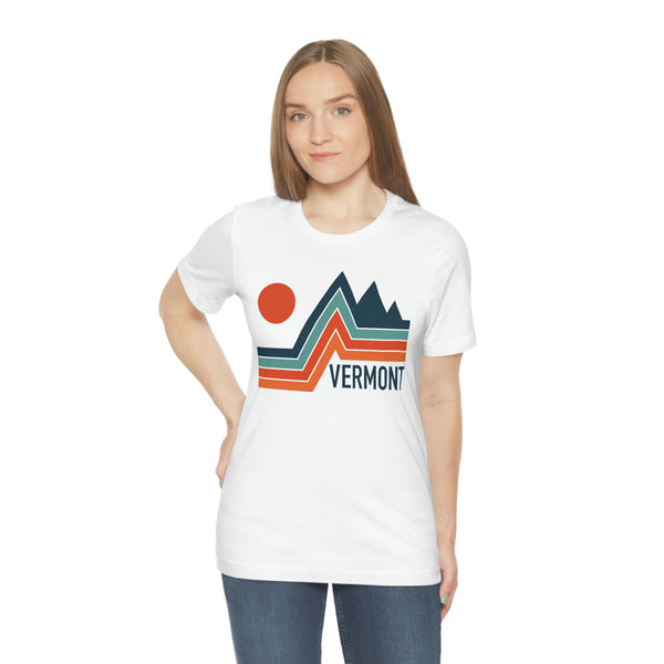 Vermont T-Shirt - Retro Mountain Unisex Vermont Shirt