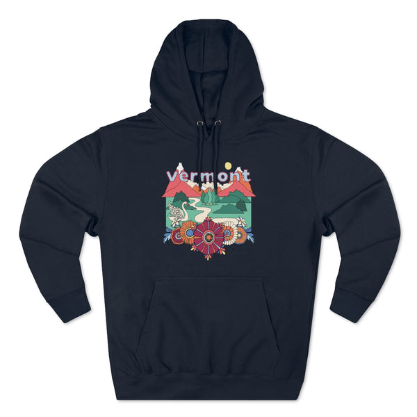 Premium Vermont Hoodie - Boho Unisex Sweatshirt