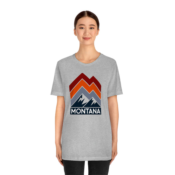 Montana T-Shirt - Retro Mountain Unisex Montana Shirt