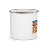 Boise, Idaho Camp Mug - Retro Mountain Enamel Campfire Boise Mug