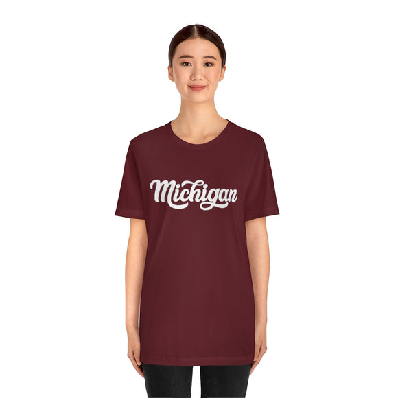 Michigan T-Shirt - Hand Lettered Unisex Michigan Shirt