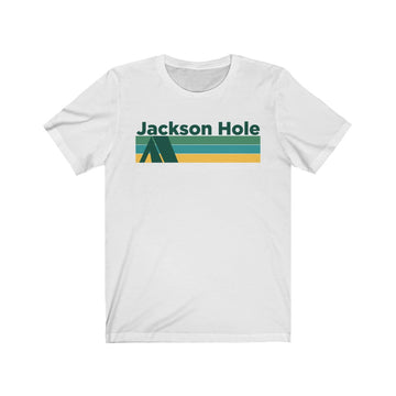 Jackson Hole, Wyoming T-Shirt - Retro Camping Adult Unisex Jackson Hole T Shirt - 0