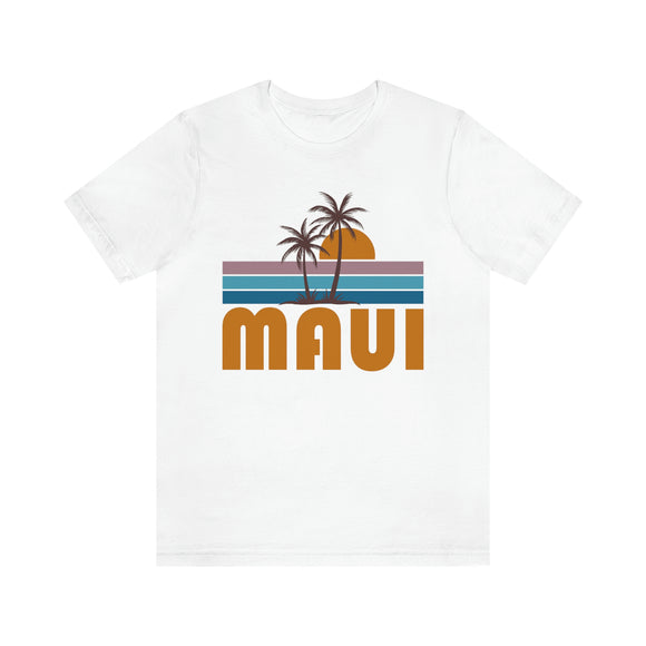 Maui, Hawaii T-Shirt - Retro Palm Tree Unisex Maui Shirt