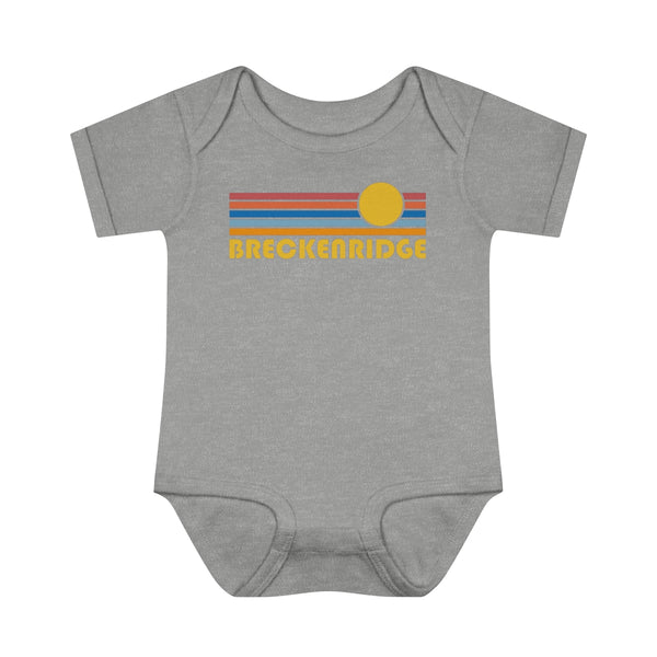 Breckenridge Baby Bodysuit - Retro Sun Breckenridge, Colorado Baby Bodysuit