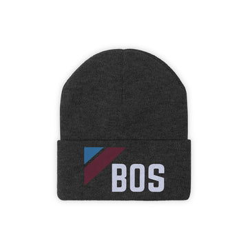 Buy black Boston, Massachusetts Beanie - Adult Embroidered Retro Boston Knit Hat