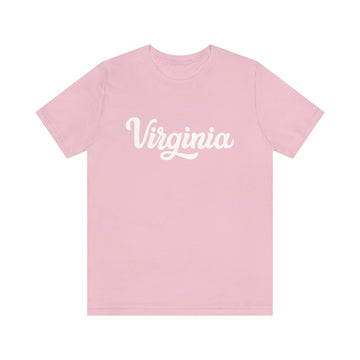 Buy pink Virginia T-Shirt - Hand Lettered Unisex Virginia Shirt