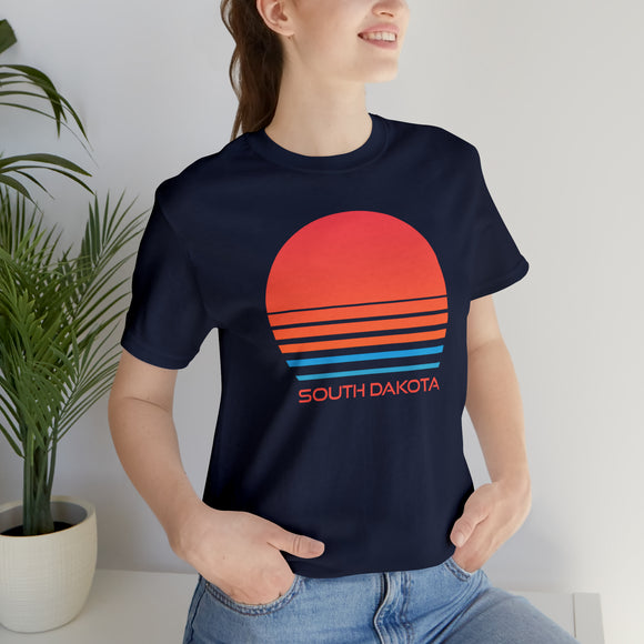 South Dakota T-Shirt - Retro 80s Unisex South Dakota Shirt