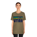 Utah T-Shirt - Retro Mountain Bike Adult Unisex Utah T Shirt-29