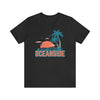 Oceanside, California T-Shirt - Retro Palm Tree & Beach Unisex Oceanside Shirt