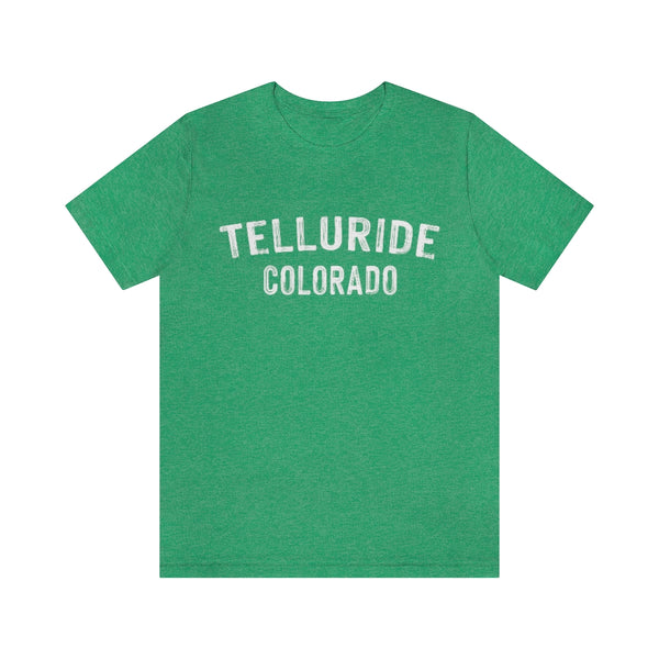 Telluride, Colorado Shirt - Paint Text Unisex Telluride T-Shirt