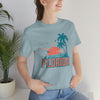 Florida T-Shirt - Retro Palm Tree & Beach Unisex Florida Shirt