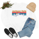 Jackson Hole, Wyoming Sweatshirt - Mountain & Birds Unisex-7