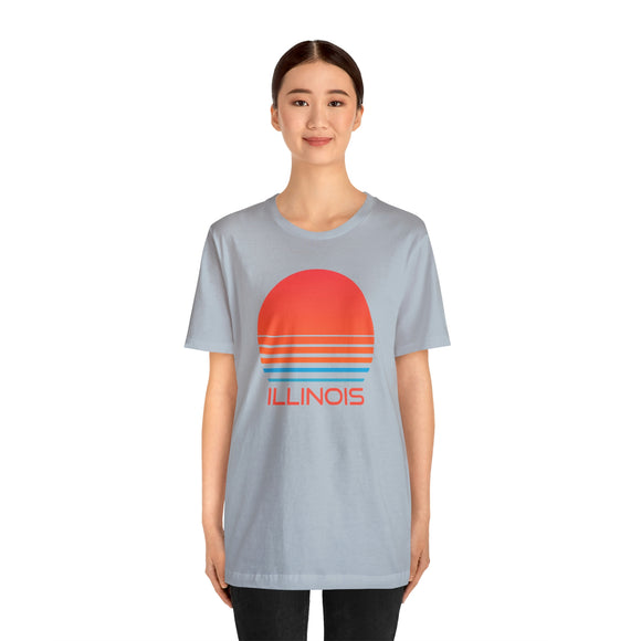 Illinois T-Shirt - Retro 80s Unisex Illinois Shirt