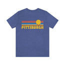 Pittsburgh, Pennsylvania T-Shirt - Retro Sun Unisex Pittsburgh T Shirt-1