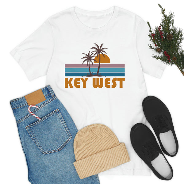 Key West, Florida T-Shirt - Retro Palm Tree Unisex Key West Shirt