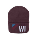Wisconsin Beanie - Adult Embroidered Retro Wisconsin Knit Hat-18