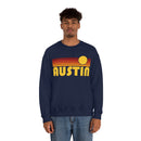 Austin, Texas Sweatshirt - Retro Sunset Unisex-27