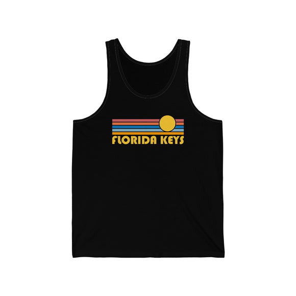 Florida Keys, Florida Tank Top - Unisex Florida Keys Tank Top Retro Sun