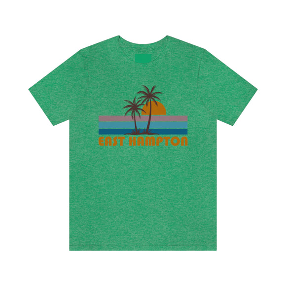 East Hampton, New York T-Shirt - Retro Palm Tree Unisex East Hampton Shirt