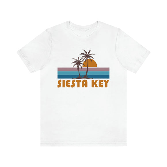 Siesta Key, Florida T-Shirt - Retro Palm Tree Unisex Siesta Key Shirt