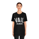 Vail, Colorado Shirt - Paint Text Unisex Vail T-Shirt-7