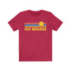 Los Angeles, California T-Shirt - Retro Sunrise Adult Unisex Los Angeles T Shirt