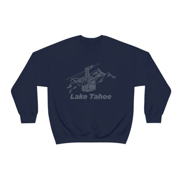 Buy navy Lake Tahoe, California Sweatshirt - Ski Lift Unisex