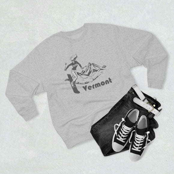 Premium Vermont Crewneck Sweatshirt - Retro Unisex Sweatshirt