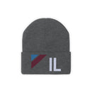 Illinois Beanie - Adult Embroidered Retro Illinois Knit Hat-5