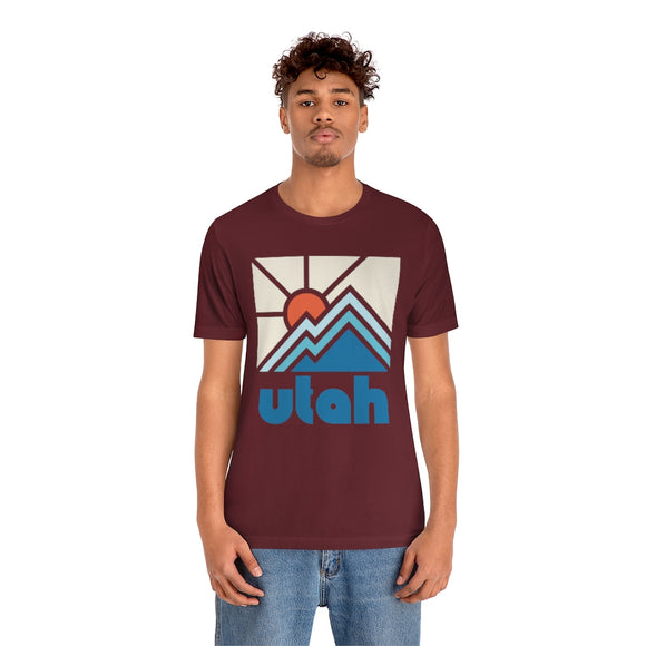 Utah Shirt, Utah Retro T-Shirt, Colorful Utah tee, Utah Mountain Shirt