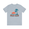 Palo Alto, California T-Shirt - Retro Palm Tree & Beach Unisex Palo Alto Shirt