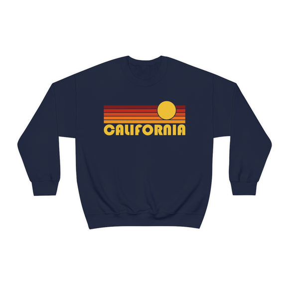 California Sweatshirt - Retro Sunset Unisex