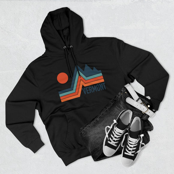 Premium Vermont Hoodie - Retro Unisex Sweatshirt