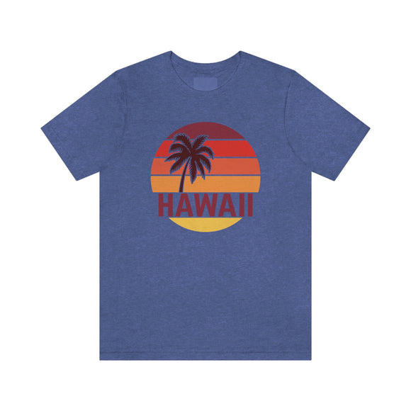 Hawaii T-Shirt - Retro Palm Tree Unisex Hawaii Shirt