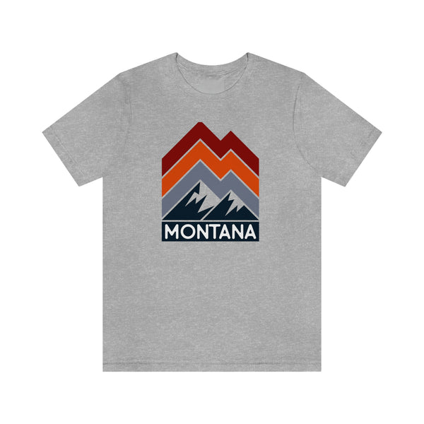 Montana T-Shirt - Retro Mountain Unisex Montana Shirt